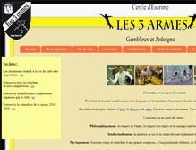 Tablet Screenshot of les3armes.be